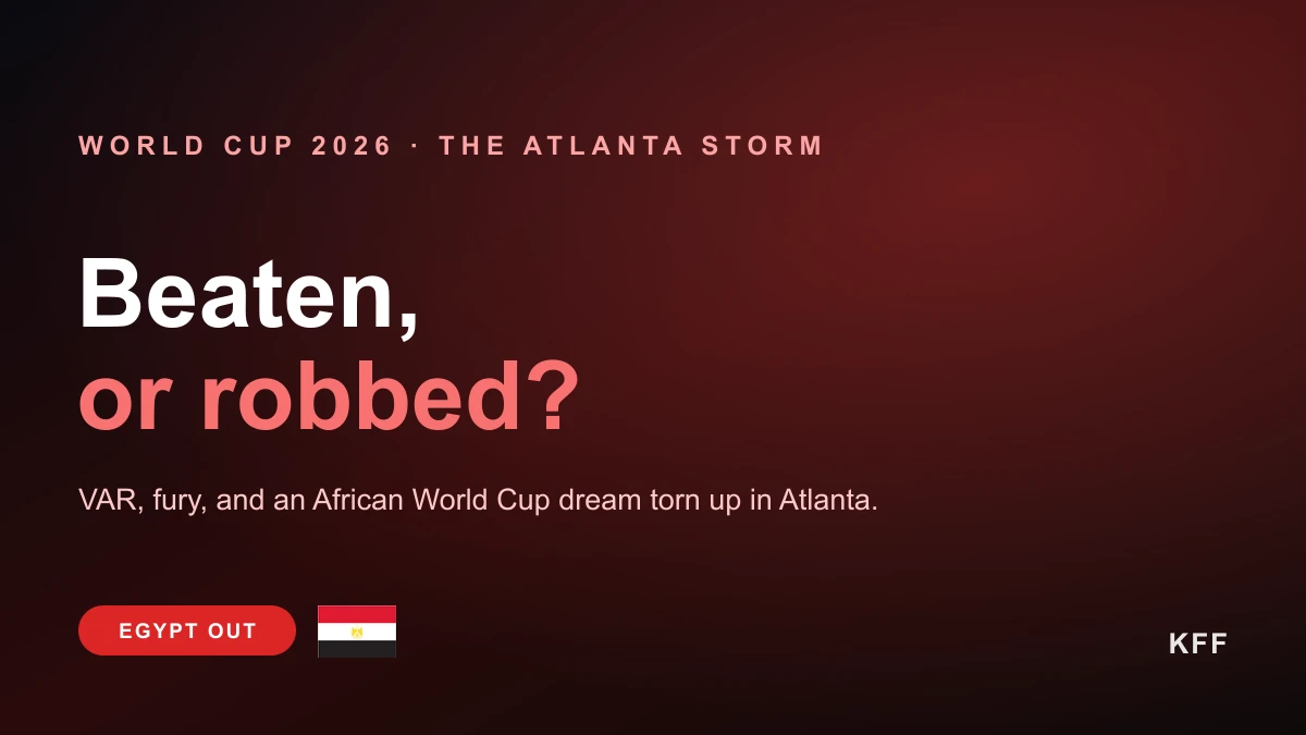 Beaten or robbed? Egypt exit in a VAR firestorm that has Africa up in arms