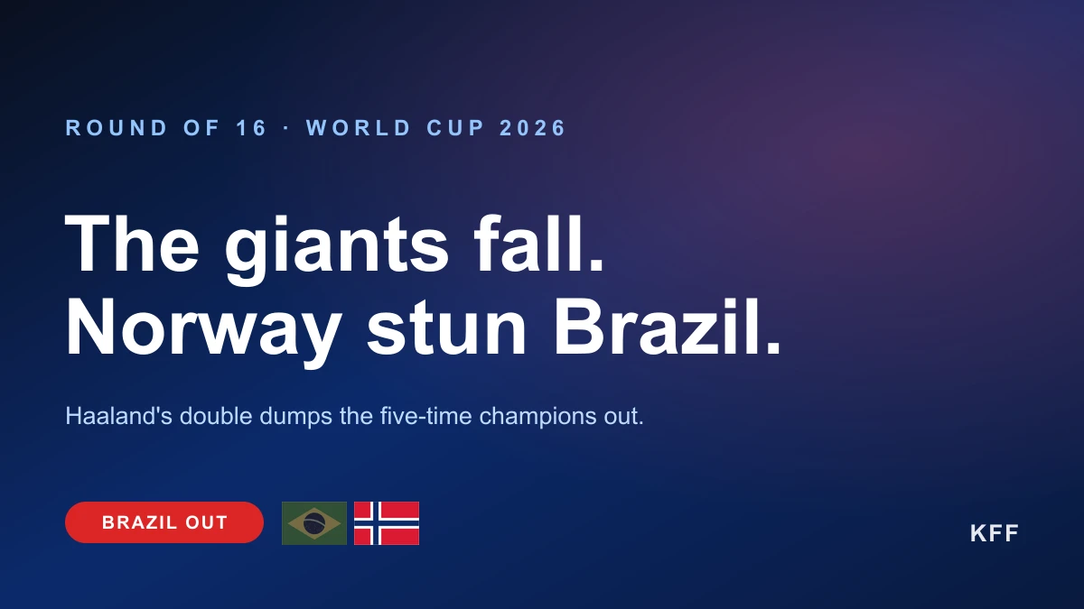 The giants fall: Haaland's Norway dump Brazil out and blow the World Cup wide open