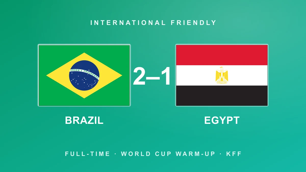 Endrick sinks Salah's Egypt as Brazil edge final warm-up