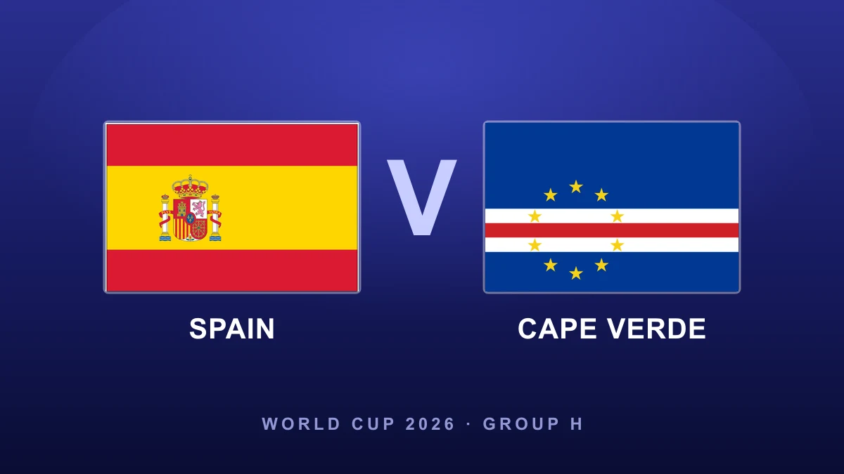 Preview: Spain vs Cape Verde