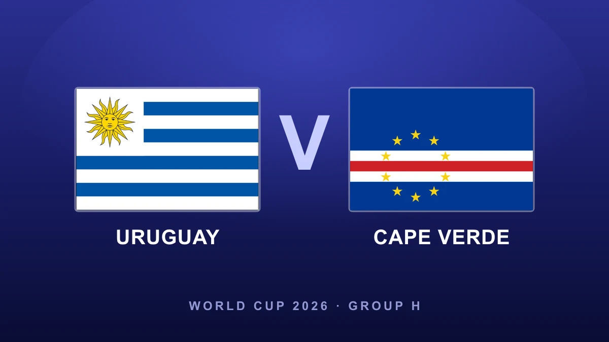 Preview: Uruguay vs Cape Verde