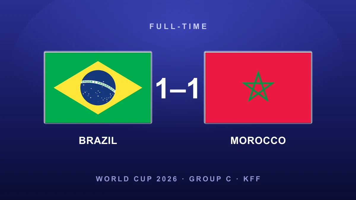 Vinícius rescues Brazil as Morocco announce themselves in 1-1 opener