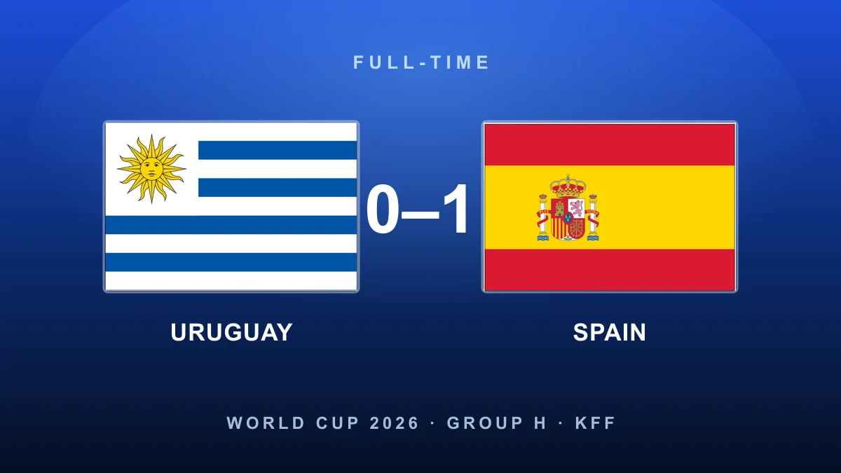 Efficient Spain top Group H: Baena's scrappy winner sinks Uruguay and sends Bielsa's men out